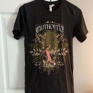 mewithoutYou Tee Grape on the Vine with Fox and coffin size S